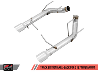 AWE Tuning S197 Mustang GT Axle-back Exhaust - Track Edition (Chrome Silver Tips) - 3020-32040