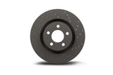 Hawk Talon 2011 Ford Fiesta Drilled and Slotted Front Brake Rotor Set - HTC4271