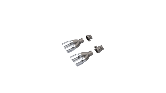 QTP 15-18 Dodge Challenger 5.7L 304SS Screamer Exhaust 3in Quad Tip Adapter - 430015T