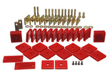 Energy Suspension Toy Land Cruiser Bodymount Set - Red - 8.4104R