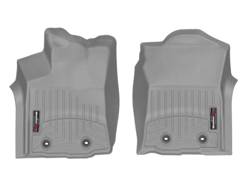 WeatherTech 2018+ Toyota Tacoma Front FloorLiner - Grey (Auto Trans Only; Trans Only) - 4612991