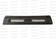 Seibon 08-12 Mitsubishi Lancer Evo X Shaved Emblem Carbon Fiber Front Grill does not fit MR model - FG0809MITEVOX-S