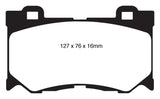 EBC 08-13 Infiniti FX50 5.0 Greenstuff Front Brake Pads - DP61823