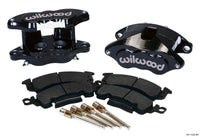 Wilwood D52 Rear Caliper Kit - Black Pwdr 1.25 / 1.25in Piston 1.28in Rotor - 140-11292-BK