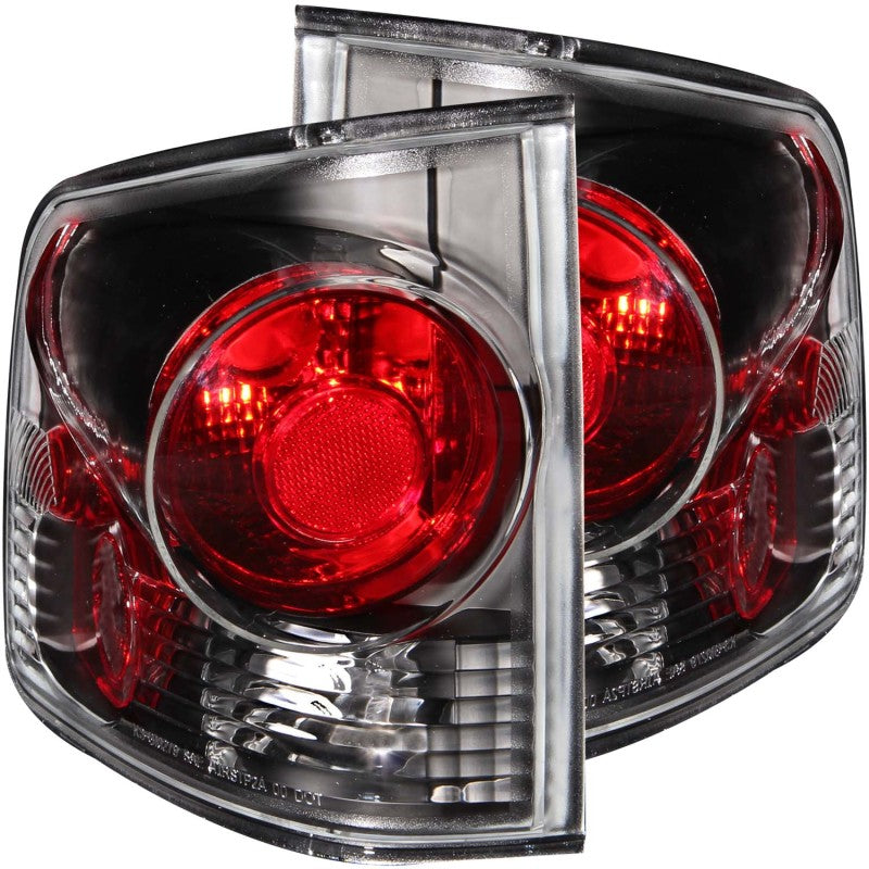 ANZO 1995-2005 Chevrolet S-10 Taillights Black 3D Style - 211034