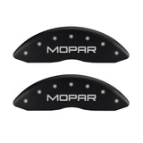 MGP 4 Caliper Covers Engraved Front & Rear MOPAR Red finish silver ch - 12203SMOPRD