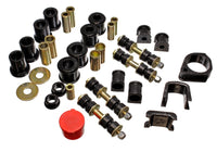 Energy Suspension 97-01 Ford Escort/ZX2 Black Hyper-flex Master Bushing Set - 4.18117G
