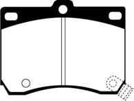 EBC 91-96 Ford Escort 1.8 Redstuff Front Brake Pads - DP3824C