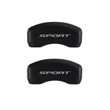MGP 4 Caliper Covers Engraved Front & Rear No Bolts/Sport 2015 Red finish silver ch - 10241SSP2RD