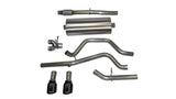 Corsa 14 GMC Sierra/Chevy Silv 1500 Crew Cab/Std. Bed 5.3L V8 Black Sport Dual Rear CB Exhaust - 14870BLK