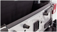 Bushwacker 07-18 Jeep Wrangler Trail Armor Hood and Tailgate Protector Excl Power Dome Hood - Black - 14013