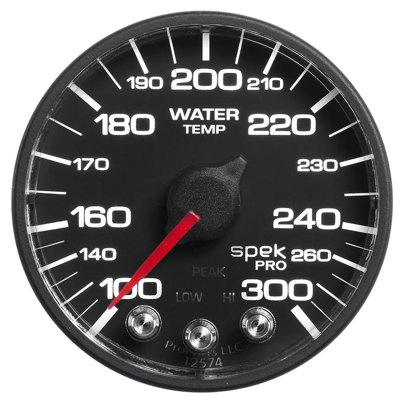 Autometer Spek-Pro 52.4mm 100-300 Deg F Digital Stepper Motor Water Temp Gauge - P346328