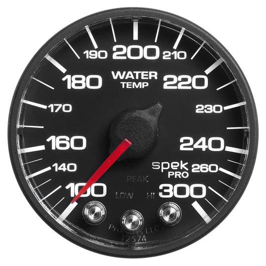 Autometer Spek-Pro 52.4mm 100-300 Deg F Digital Stepper Motor Water Temp Gauge - P346328