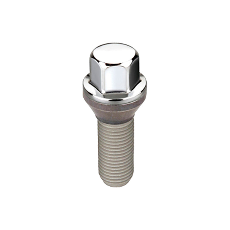 McGard Hex Lug Bolt (Cone Seat) M14X1.25 / 17mm Hex / 27.5mm Shank Length (Box of 50) - Chrome - 69726