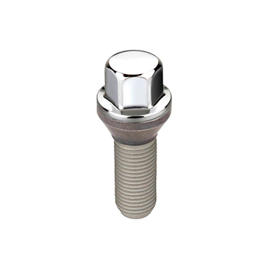 McGard Hex Lug Bolt (Cone Seat) M14X1.25 / 17mm Hex / 27.5mm Shank Length (Box of 50) - Chrome - 69726