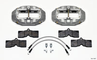 Wilwood D8-6 Front Caliper Kit Clear Corvette C2 / C3 65-82 - 140-11857