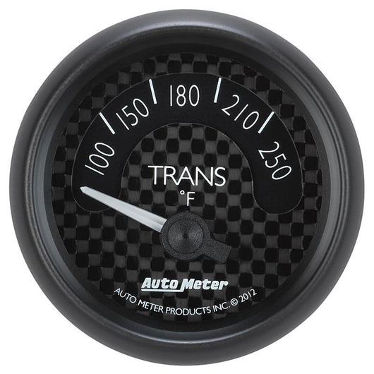 Autometer GT Series 52mm Short Sweep Electronic 100-250 Deg F Transmission Temperature - 8049