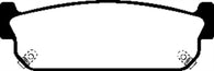 EBC 93-97 Infiniti J30 3.0 Redstuff Rear Brake Pads - DP31784C