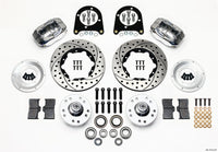 Wilwood Forged Dynalite Front Kit 11.00in Drill-Polished 37-48 Ford Psgr. Car Spindle - 140-11013-DP