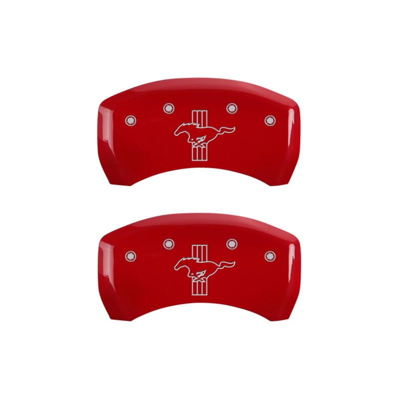 MGP Rear set 2 Caliper Covers Engraved Rear 2015/Bar & Pony Yellow finish black ch - 10203RMB2YL