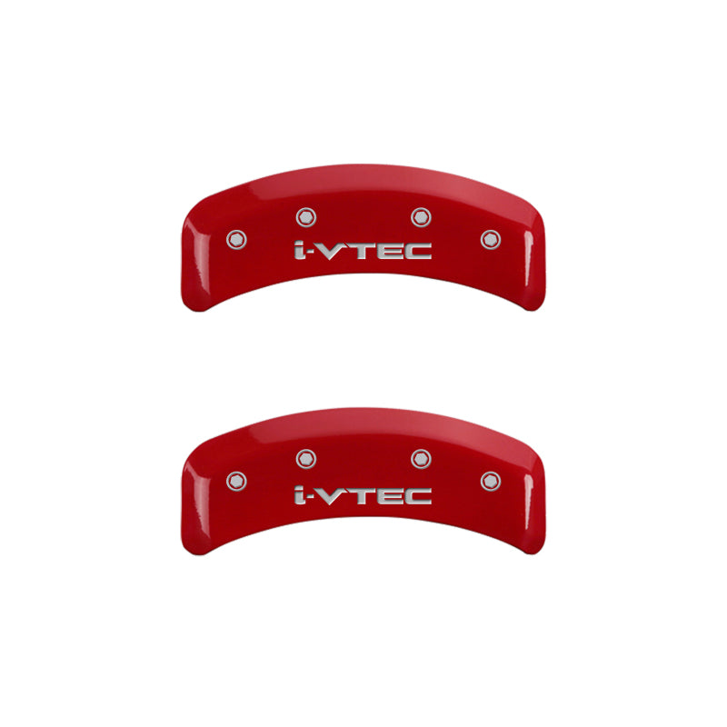 MGP 4 Caliper Covers Engraved Front & Rear i-Vtec Yellow finish black ch - 20130SIVTYL