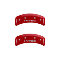MGP 4 Caliper Covers Engraved Front & Rear i-Vtec Yellow finish black ch - 20130SIVTYL