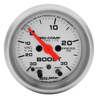 Autometer Ultra-Lite 52mm 15 PSI Electronic Boost Gauge  w/ Peak & Warn - 4376