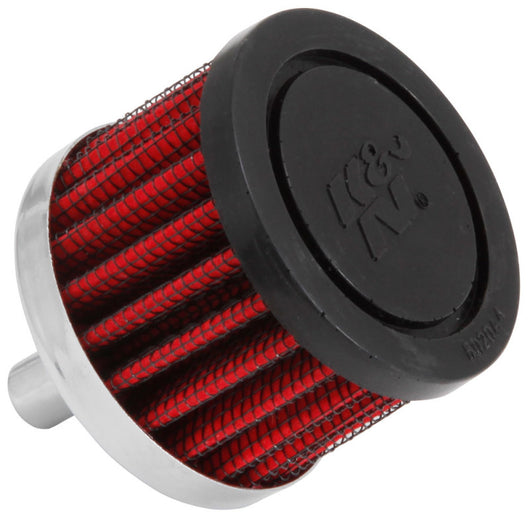 K&N Steel Base Crankcase Vent Filter 0.375in Vent OD x 2in OD x 1.5in Height - 62-1000