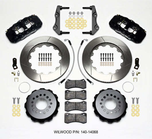 Wilwood AERO4 Rear Kit 14.25in 2014-Up Challenger w/Lines - 140-14068