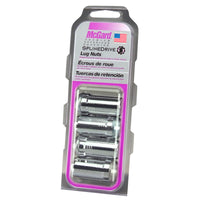 McGard SplineDrive Lug Nut (Cone Seat) 1/2-20 / 1.60in. Length (4-Pack) - Chrome (Req. Tool) - 65340