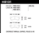 Hawk DTC-80 79-86 Chevy C20 Front Race Brake Pads - HB131Q.595