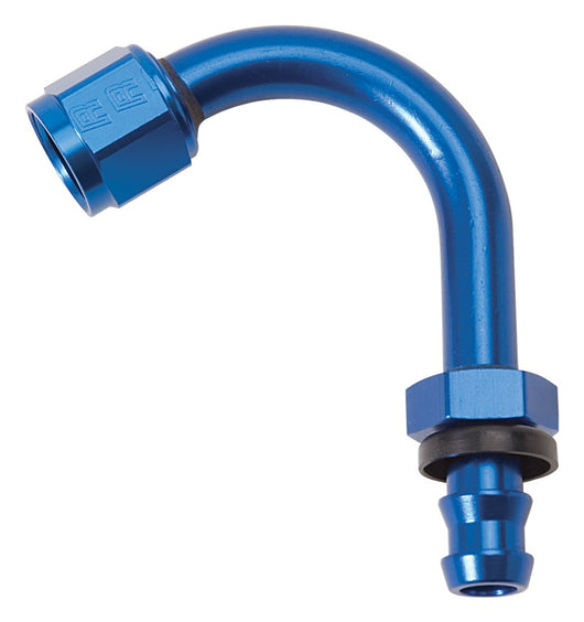 Russell Performance -8 AN Twist-Lok 120 Degree Hose End (1-1/4in Radius) - 624270