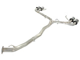 aFe Takeda 3in SS Exhaust Cat-Back 09-14 Nissan GTR V6 3.8L Polished Tips - 49-36108-P