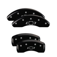 MGP 4 Caliper Covers Engraved Front & Rear MGP Black finish silver ch - 15159SMGPBK