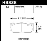 Hawk 12-17 BMW M6 / 14-17 BMW M6 Gran Coupe / 13-16 BMW M5 Performance Ceramic Front Brake Pads - HB828Z.760
