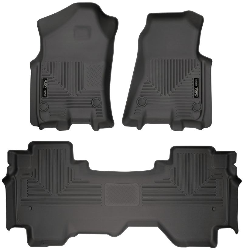 Husky Liners 2019 Ram 1500 Quad Cab Front & 2nd Seat Weatherbeater Floor Liners - 94011