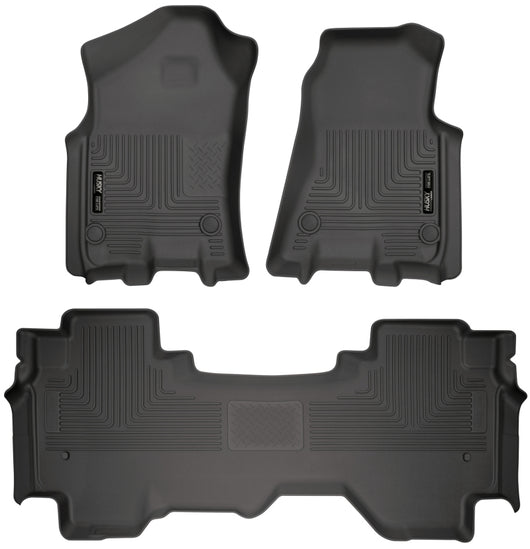 Husky Liners 2019 Ram 1500 Quad Cab Front & 2nd Seat Weatherbeater Floor Liners - 94011