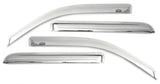 AVS 2019 RAM 1500 Crew Cab Ventvisor Outside Mount Front & Rear Window Deflectors 4pc - Chrome - 684806