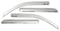 AVS 06-08 Lincoln Mark LT Ventvisor Outside Mount Front & Rear Window Deflectors 4pc - Chrome - 684443