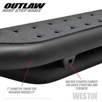 Westin 05-19 Toyota Tacoma Double Cab Outlaw Nerf Step Bars - 58-52775