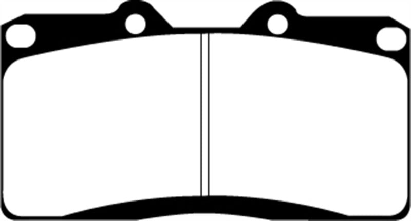 EBC 91-93 Dodge Stealth 3.0 4WD Yellowstuff Front Brake Pads - DP41097R