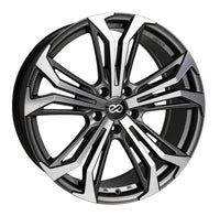 Enkei Vortex 5 Wheel 18x8 40mm Offset 5x108 72.6mm Bore - Anthracite Machined - 510-880-3140AM