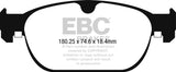 EBC 16-17 Volvo XC90 Yellowstuff Front Brake Pads - DP42260R