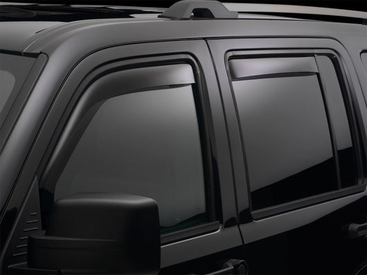 WeatherTech 13+ Hyundai Santa Fe Sport Front Rear Side Window Deflectors - Dark Smoke - 82725