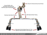 AWE Tuning Audi B8.5 S4 3.0T Track Edition Exhaust - Chrome Silver Tips (102mm) - 3020-42026