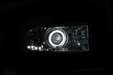 ANZO 1994-2001 Dodge Ram Projector Headlights w/ Halo Chrome - 111056
