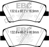 EBC 2017+ Hyundai Elantra 1.4L Turbo Ultimax2 Front Brake Pads - UD1912