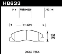 Hawk Super Duty Street Brake Pads - HB633P.790