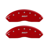 MGP 4 Caliper Covers Engraved Front & Rear MGP Red finish silver ch - 47005SMGPRD