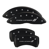 MGP 4 Caliper Covers Engraved Front & Rear MOPAR Black finish silver ch - 12181SMOPBK